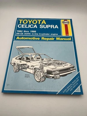 Toyota Celica Supra 1982-1986 Shop Service Repair Manual Book Wiring Diagrams AC - Image 1 of 4