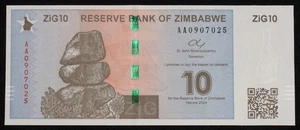 Zimbabwe 10 ZiG 2024 (M2706) - BA-D - Foto 1 di 2