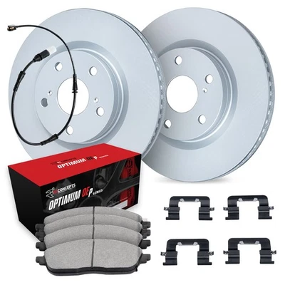 For BMW 740iL 1995-2001 R1 Concepts WDUS1-31135 Front Brake Kit w Optimum Pads - Image 1 of 2