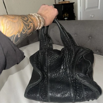 Alexander Wang Black Leather Studded Rocco Bag - Image 1 of 4