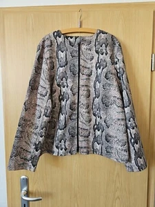Damen Hosenanzug gr:42 Schlangenmuster 2tlg.Set Jacke&Caprihose braun - Bild 1 von 10
