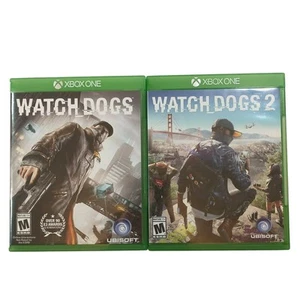 Watch Dogs 1 & 2 Microsoft Xbox One No Scratches No Manuals - Imagen 1 de 4