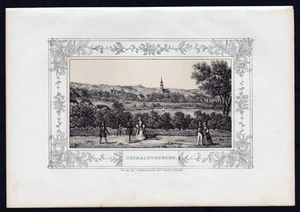 1845 - Neubrandenburg Vista General - Litografía De Mecklenburg. - Imagen 1 de 1