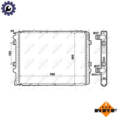 RADIATOR ENGINE COOLING 509710 FOR 8140.43.C.2586/43.S.2585/43K/43.B.3586 2.8L - Image 1 of 4