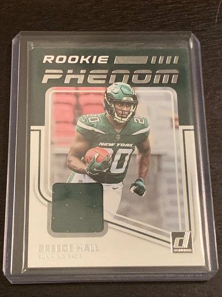 2022 Panini Donruss - Rookie Phenom Jerseys Breece Hall #RPJ-13 (MEM, RC) - Image 1 of 2