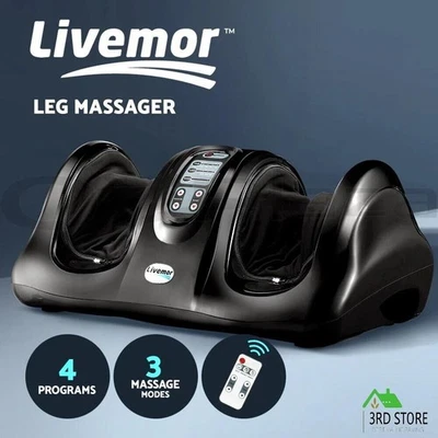 Livemor Foot Massager Massagers Electric Remote Shiatsu Roller Kneading Black - image 1 of 4