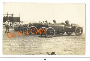 Start of 1913 GALVESTON TX Beach AUTO RACE AUTO Windhorst RPPC - RARE - Picture 1 of 2