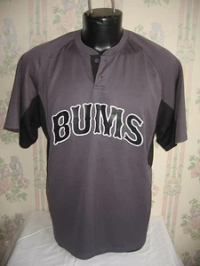 #5250 BUMS ATHLETIC CASUAL SS SHIRT UOMO LARGE USATA IN BUONE CONDIZIONI - Foto 1 di 2