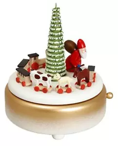 Play box Santa white WxHxT 13x15.5x13 cm new game clock playground music box - Picture 1 of 1