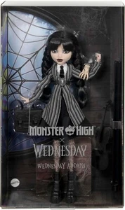 Monster High x Wednesday Wednesday Addams & Thing Collectable MATTEL 2024 NEW - Picture 1 of 4