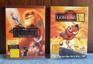 LOT 2 DVDs Disney~LION KING, 2-discs, Platinum Edition~LION KING 1 1/2, 2-discs - Picture 1 of 21