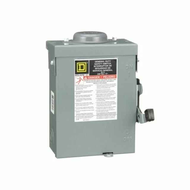 Square D DU221RB 30 Amp 2 Poles Safety Switch
