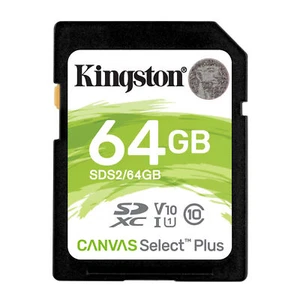 Kingston 64GB SDHC Canvas Select Plus Memory Card - Picture 1 of 3