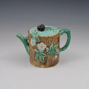 Victorian Holdcroft Majolica Blackberry Teapot & Cover Antique - Picture 1 of 11