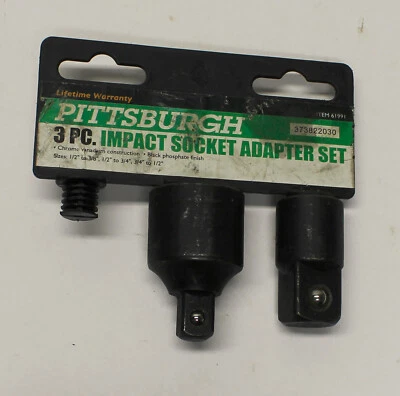 Harbor Freight Pittsburgh 2 pc 3/4" to 1/2 inch Drive Socket Adapter Reducer Set - Image 1 of 2