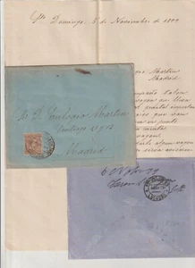 Carta y Sobre Comercial Santo Domingo de la Calzada a Madrid año 1899 (GN-404) - Picture 1 of 1