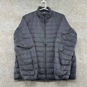 Uniqlo Jacket Mens XL Black Puffer Down Insulated Packable Full Zip Polyester - Picture 1 of 18