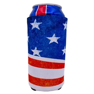 Bandera americana vintage 24 oz. Can Coolie - Imagen 1 de 4