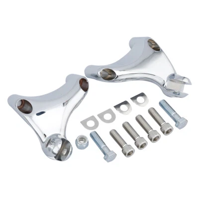 Montaje de estriberas de pasajero cromadas aptas para Harley Sportster XL 883 1200 2004-2013 Foto 1 de 4