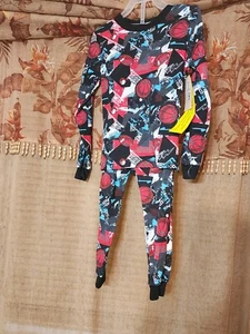 Boys Sports 2pc Pajamas Pants Set Size 4 Multicolor Elastic Waist  - Picture 1 of 3