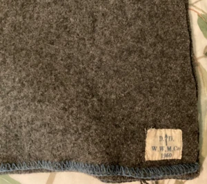 Warrnambool? Wool Blanket Made 1950 Made for Department Defence 1950 Australia - Picture 1 of 4