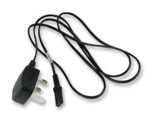 Mains Power Lead, UK to C7, 250V AC, 10A, 1.8m, Black - 2165H - Picture 1 of 1