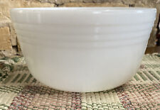 Vintage Pyrex Large White Milk Glass Ribbed Mixing Bowl Hamilton Beach 3qt