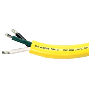 Cable de alimentación de cobre estañado de grado marino 16/3 AWG X 25' Ancor 153502 - Imagen 1 de 1