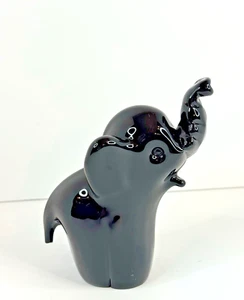 FM Konstglas/Marcoli Glas Elefant Figur Briefbeschwerer Ronneby, Schweden 61/8" - Bild 1 von 7