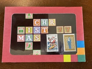 Post Office Pack . 1977 CHRISTMAS. nice Early Pack. FV $0.60 Attractive Item. - Picture 1 of 1