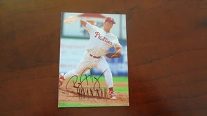 1996 FLEER EXCEL # 211 RYAN NYE AUTOGRAPHED BASEBALL CARD - Picture 1 of 2