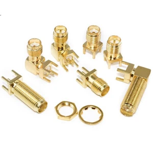 1/5/10x SMA Stecker Stecker gerade/gebogen/exzentrische Füße Stecker Adapter Kit - Picture 1 of 30