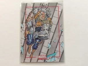 2011 Marvel original 1/1 SketchaFEX sketch trading card  of CABLE by Ray Racho - Picture 1 of 2