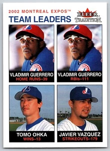 Montreal Expos 2003 Fleer Tradition Team Leaders #18 Vladimir Guerrero - Picture 1 of 2