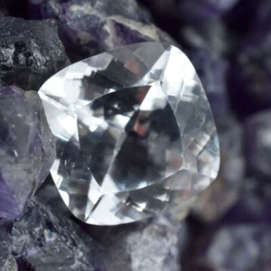 Natural Certified Loose Gemstone White Sapphire Cushion Cut 180 Ct Sapphire - Picture 1 of 6