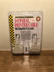 Nuevo cable de impresora paralela de 10 pies boutique electrónica - Imagen 1 de 2