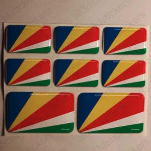 Adesivi Seychelles Adesivo Bandiera Seychelles Resinati 3D Resinato Resine - Foto 1 di 1