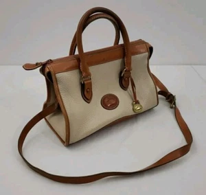 Vintage Dooney & Bourke USA Allwetter Leder Pebbled Handtasche Handtasche Schulter - Bild 1 von 14