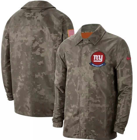 Nike New York NY Giants Salute To Service Rain Repel Jacket Mens M AT7794-222 Cover
