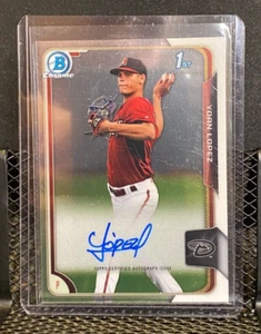 Yoan Lopez 2015 Bowman Chrome 1st Bowman Auto - Diamondbacks - Picture 1 of 2