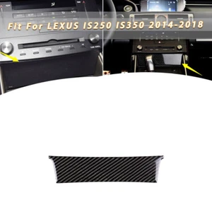 Fit Für LEXUS IS250 IS350 2014-2018 Carbon Fiber Inner Center Console Cover Trim - Picture 1 of 4