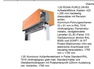 ROMA PURO2.XR-RS Aufsatzraffstore, neu, - Bild 1 von 2