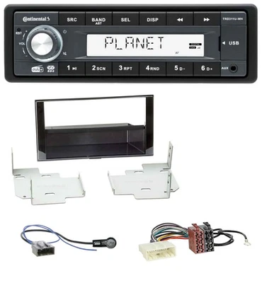 Continental MP3 AUX USB DAB 1DIN Autoradio für Nissan Micra (2013-2017) piano - Bild 1 von 4