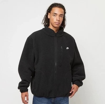 NEW Nike Sportswear Club Fleece Sherpa Black Jacket FZ0888-010 Men’s Size Large - Image 1 of 4