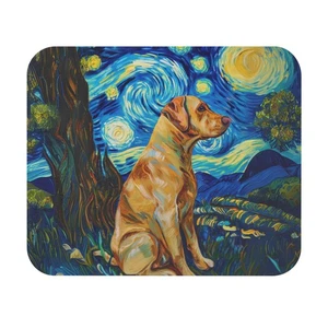 Artistic Dog Mouse Pad, Colorful Lab Decor, Pet Lover Gift, Gaming - Picture 1 of 5