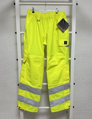Mascot Work Pants Reflective Hi-Vis Trousers Size Large - Image 1 of 4