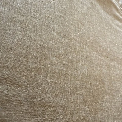 Linen Cotton Brown Chocolate Fabric 2 yard x44 Vintage Heavy / Medium - Image 1 of 4