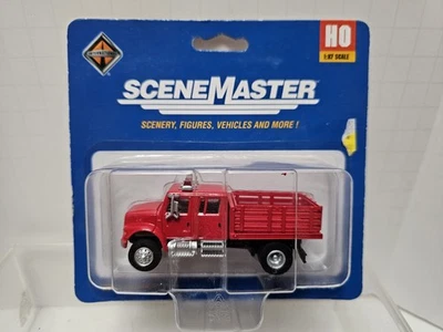 Walthers 949-11892 HO International 4900 Fire Dept Utility Truck in Red - New - Image 1 of 2