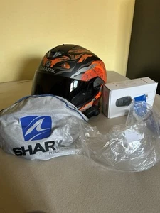 SHARK Skwal 2 Motorradhelm mit SENA SMH5 Bluetooth + Zubehör - Bild 1 von 7