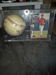 ST Louis Cardinals Tripp Cromer signierter Baseball und Spielkarte - Bild 1 von 6